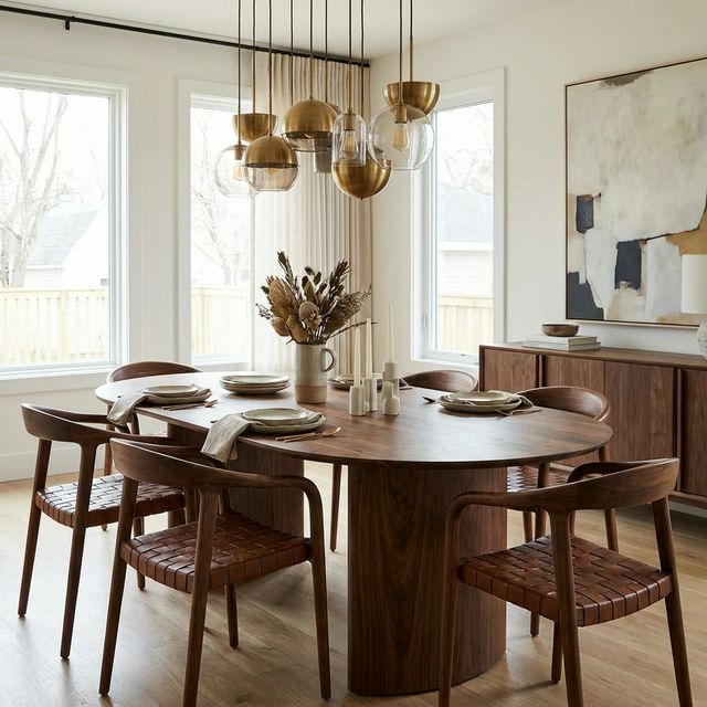 Wooden Dining Table Sets - 6 Seater Dining Tables Kerala